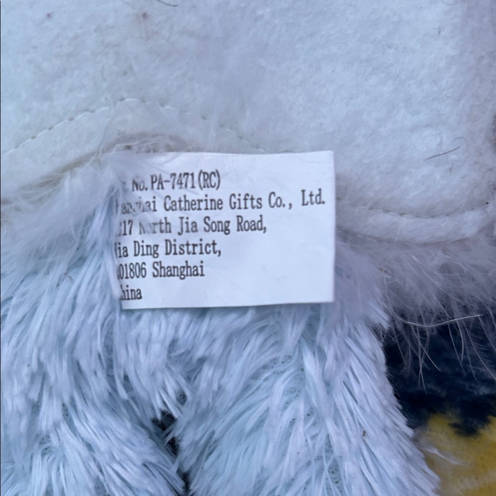 Fluffy Blue Teddy Bear with Gift Message - Picture 5 of 6